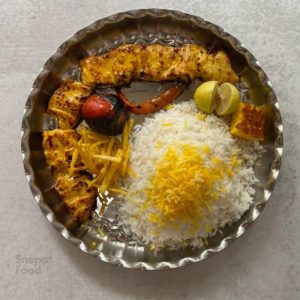 چلو جوجه کباب فیله و ران